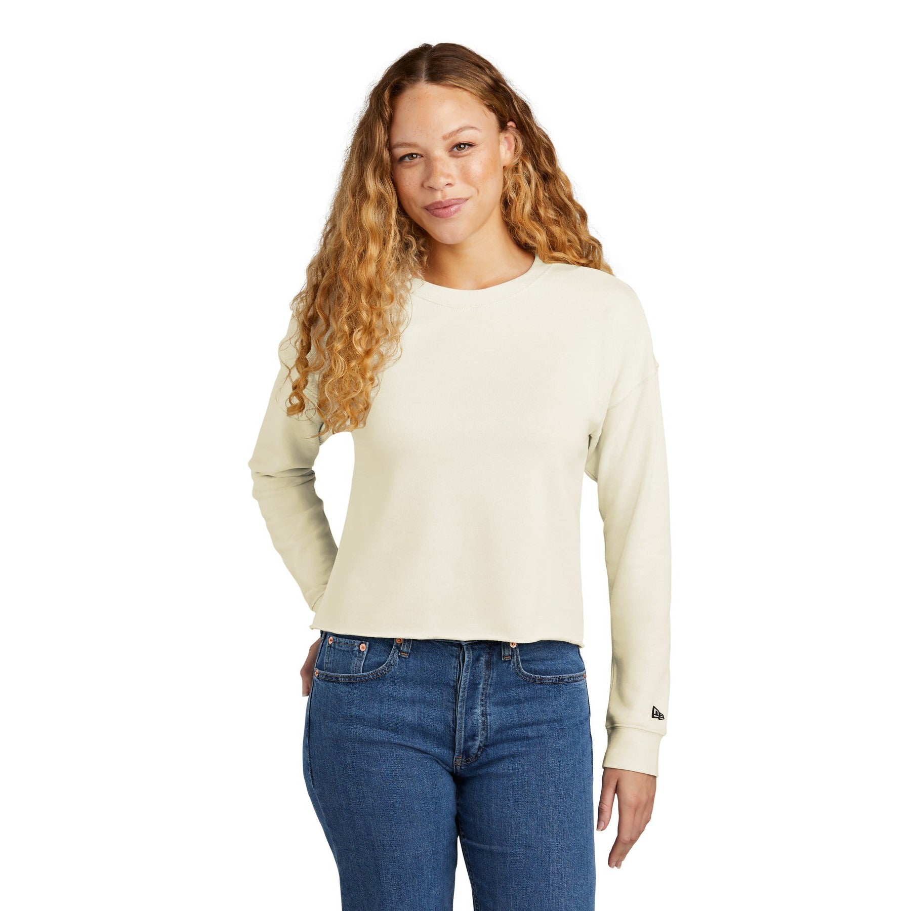 New Era-New Era® Women's Tri-Blend Fleece Crop Crew LNEA514-MedTech-3